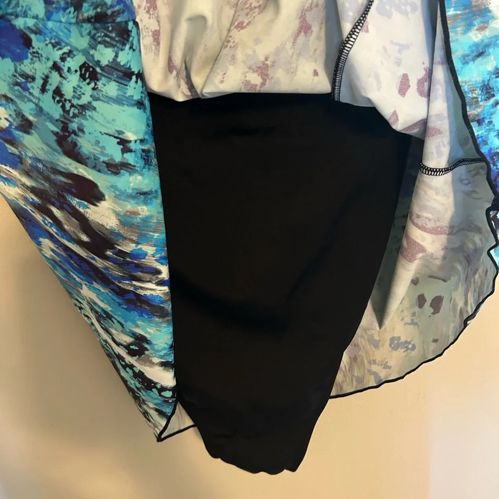 Swimsuits for All Size 18‎ Mesh High Neck Swimdress